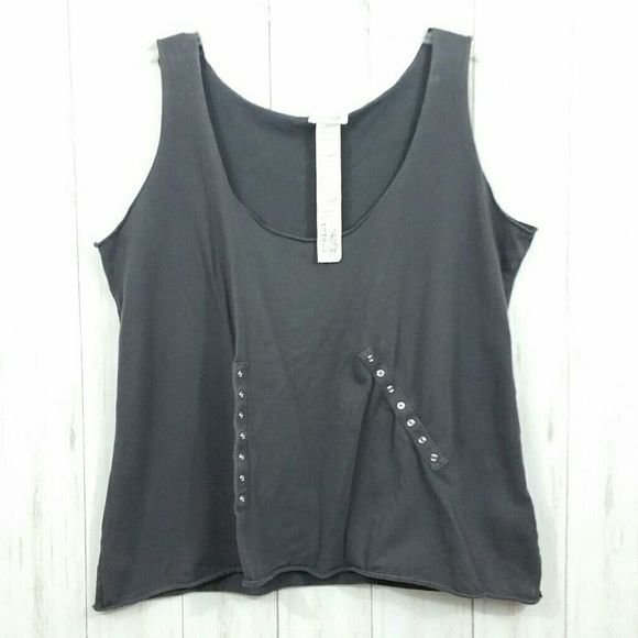Re.set Snap Button GothTank Top Size 46 - Picture 4 of 8